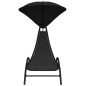 vidaXL Tumbona con toldo acero y tela color negro 167x80x195 cm vidaXL Tumbona con toldo acero y tela color negro 167x80x195 cm