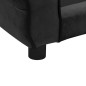 vidaXL Sofá para perros felpa negro 72x45x30 cm vidaXL Sofá para perros felpa negro 72x45x30 cm