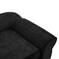 vidaXL Sofá para perros felpa negro 72x45x30 cm vidaXL Sofá para perros felpa negro 72x45x30 cm