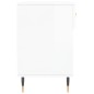 vidaXL Banco zapatero madera de ingeniería blanco brillo 102x35x55 cm vidaXL Banco zapatero madera de ingeniería blanco brillo 102x35x55 cm