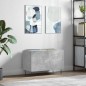 vidaXL Mueble discos madera contrachapada gris hormigón 74,5x38x48 cm vidaXL Mueble discos madera contrachapada gris hormigón 74,5x38x48 cm