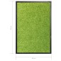 vidaXL Felpudo lavable verde 40x60 cm vidaXL Felpudo lavable verde 40x60 cm
