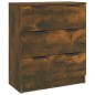 vidaXL Aparador madera contrachapada color roble ahumado 60x30x70 cm vidaXL Aparador madera contrachapada color roble ahumado 60x30x70 cm