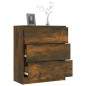 vidaXL Aparador madera contrachapada color roble ahumado 60x30x70 cm vidaXL Aparador madera contrachapada color roble ahumado 60x30x70 cm