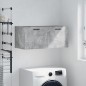 vidaXL Armario de pared madera ingeniería gris hormigón 80x36,5x35 cm vidaXL Armario de pared madera ingeniería gris hormigón 80x36,5x35 cm