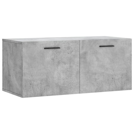 vidaXL Armario de pared madera ingeniería gris hormigón 80x36,5x35 cm