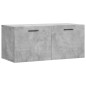 vidaXL Armario de pared madera ingeniería gris hormigón 80x36,5x35 cm vidaXL Armario de pared madera ingeniería gris hormigón 80x36,5x35 cm