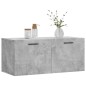 vidaXL Armario de pared madera ingeniería gris hormigón 80x36,5x35 cm vidaXL Armario de pared madera ingeniería gris hormigón 80x36,5x35 cm