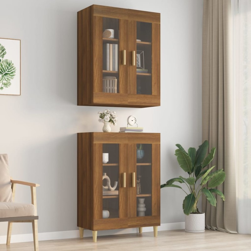vidaXL Armario colgante de pared roble Sonoma 69,5x34x90 cm vidaXL Armario colgante de pared roble Sonoma 69,5x34x90 cm