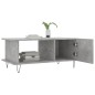 vidaXL Mesa de centro madera contrachapada gris hormigón 90x50x40 cm vidaXL Mesa de centro madera contrachapada gris hormigón 90x50x40 cm