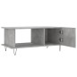 vidaXL Mesa de centro madera contrachapada gris hormigón 90x50x40 cm vidaXL Mesa de centro madera contrachapada gris hormigón 90x50x40 cm
