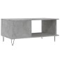 vidaXL Mesa de centro madera contrachapada gris hormigón 90x50x40 cm vidaXL Mesa de centro madera contrachapada gris hormigón 90x50x40 cm
