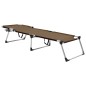 vidaXL Tumbona plegable alta para mayores aluminio marrón vidaXL Tumbona plegable alta para mayores aluminio marrón