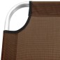 vidaXL Tumbona plegable alta para mayores aluminio marrón vidaXL Tumbona plegable alta para mayores aluminio marrón