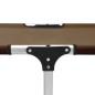 vidaXL Tumbona plegable alta para mayores aluminio marrón vidaXL Tumbona plegable alta para mayores aluminio marrón