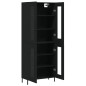vidaXL Aparador alto madera contrachapada negro 69,5x34x180 cm vidaXL Aparador alto madera contrachapada negro 69,5x34x180 cm