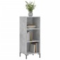vidaXL Aparador de madera de ingeniería gris hormigón 34,5x32,5x90 cm vidaXL Aparador de madera de ingeniería gris hormigón 34,5x32,5x90 cm