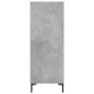 vidaXL Aparador de madera de ingeniería gris hormigón 34,5x32,5x90 cm vidaXL Aparador de madera de ingeniería gris hormigón 34,5x32,5x90 cm