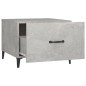 vidaXL Mesa de centro con patas de metal gris hormigón 50x50x40 cm vidaXL Mesa de centro con patas de metal gris hormigón 50x50x40 cm