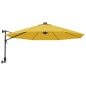 vidaXL Sombrilla de pared con LED amarillo 290 cm vidaXL Sombrilla de pared con LED amarillo 290 cm
