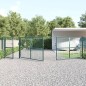 vidaXL Puerta de malla de jardín acero galvanizado verde 500x175 cm