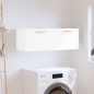 vidaXL Armario de pared madera ingeniería blanco brillo 100x36,5x35 cm vidaXL Armario de pared madera ingeniería blanco brillo 100x36,5x35 cm