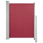 vidaXL Toldo lateral retráctil de jardín o terraza rojo 100x300 cm vidaXL Toldo lateral retráctil de jardín o terraza rojo 100x300 cm
