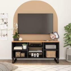 vidaXL Mueble de TV madera acacia y madera contrachapada 100x33x46 cm