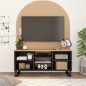 vidaXL Mueble de TV madera acacia y madera contrachapada 100x33x46 cm vidaXL Mueble de TV madera acacia y madera contrachapada 100x33x46 cm