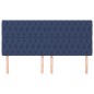 vidaXL Cabeceros 4 unidades de tela azul 90x7x78/88 cm vidaXL Cabeceros 4 unidades de tela azul 90x7x78/88 cm