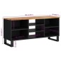 vidaXL Mueble de TV madera acacia y madera contrachapada 100x33x46 cm vidaXL Mueble de TV madera acacia y madera contrachapada 100x33x46 cm