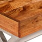 vidaXL Mueble dde TV con cajones madera maciza acabado sheesham 140 cm