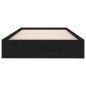 vidaXL Estructura de cama madera maciza negro 90x200 cm vidaXL Estructura de cama madera maciza negro 90x200 cm