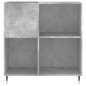 vidaXL Mueble discos madera contrachapada gris hormigón 84,5x38x89 cm vidaXL Mueble discos madera contrachapada gris hormigón 84,5x38x89 cm