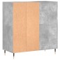 vidaXL Mueble discos madera contrachapada gris hormigón 84,5x38x89 cm vidaXL Mueble discos madera contrachapada gris hormigón 84,5x38x89 cm