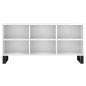 vidaXL Mueble de TV madera de ingeniería blanco brillo 103,5x30x50 cm
