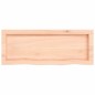 vidaXL Estante de pared madera maciza roble sin tratar 80x30x(2-4) cm