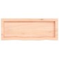 vidaXL Estante de pared madera maciza roble sin tratar 80x30x(2-4) cm