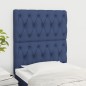 vidaXL Cabeceros 2 unidades de tela azul 80x7x78/88 cm vidaXL Cabeceros 2 unidades de tela azul 80x7x78/88 cm
