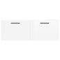 vidaXL Armario de pared madera ingeniería blanco brillo 100x36,5x35 cm vidaXL Armario de pared madera ingeniería blanco brillo 100x36,5x35 cm