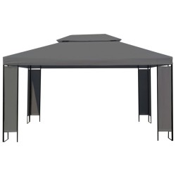 vidaXL Cenador de antracita 300x400 cm