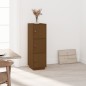 vidaXL Aparador alto madera maciza de pino marrón miel 34x40x108,5 cm vidaXL Aparador alto madera maciza de pino marrón miel 34x40x108,5 cm
