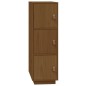 vidaXL Aparador alto madera maciza de pino marrón miel 34x40x108,5 cm vidaXL Aparador alto madera maciza de pino marrón miel 34x40x108,5 cm