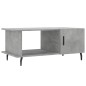 vidaXL Mesa de centro madera contrachapada gris hormigón 90x50x40 cm