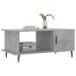 vidaXL Mesa de centro madera contrachapada gris hormigón 90x50x40 cm