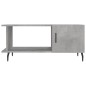 vidaXL Mesa de centro madera contrachapada gris hormigón 90x50x40 cm