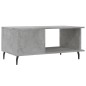 vidaXL Mesa de centro madera contrachapada gris hormigón 90x50x40 cm