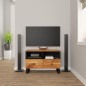 vidaXL Mueble de TV madera maciza de acacia 70x33x46 cm