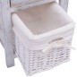 vidaXL Mesitas de noche 2 unidades madera blanca vidaXL Mesitas de noche 2 unidades madera blanca