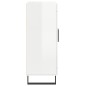vidaXL Aparador de madera contrachapada blanco brillante 69,5x34x90 cm vidaXL Aparador de madera contrachapada blanco brillante 69,5x34x90 cm
